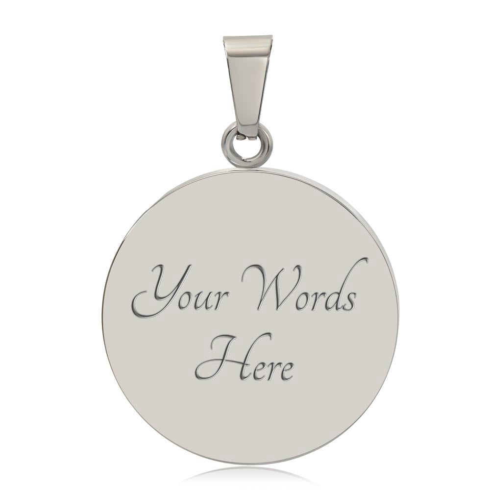 Psalm 91:4 Circle Necklace