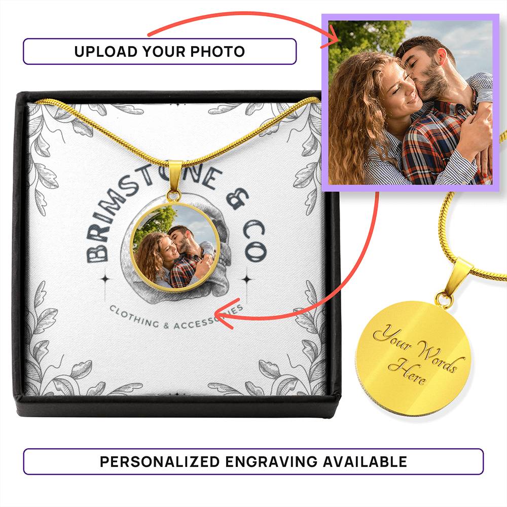Customized/Personalized Circle Necklace