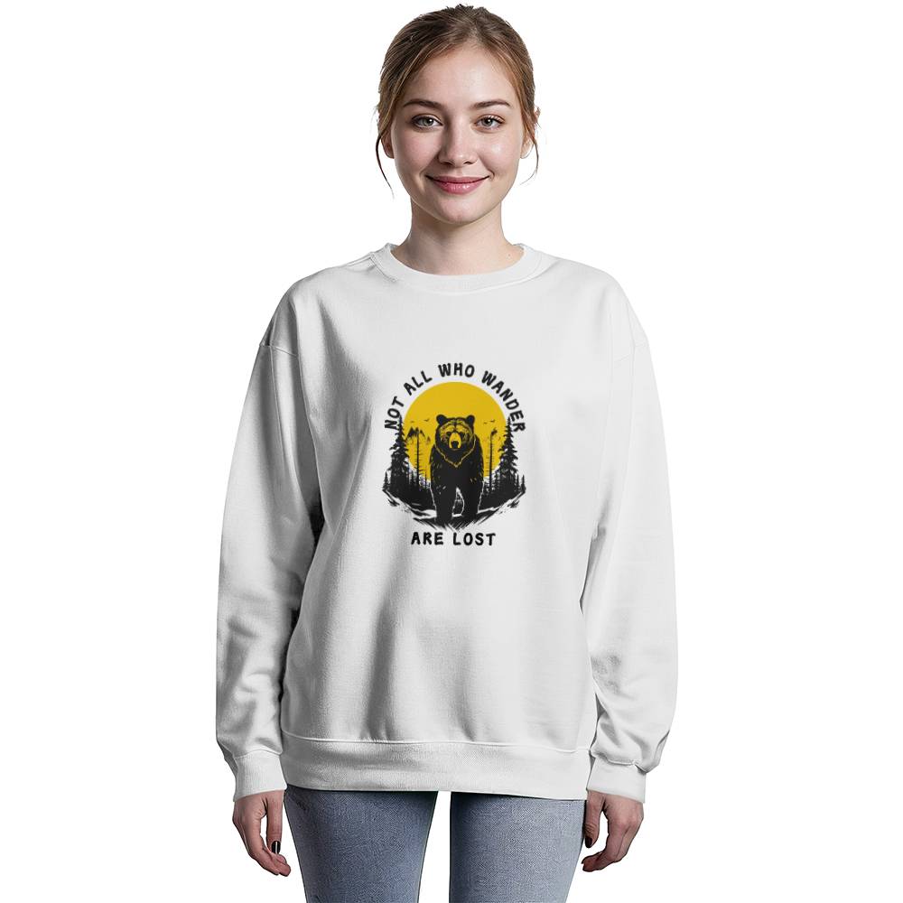"Not All Who Wander Are Lost" Unisex Crewneck Sweatshirt
