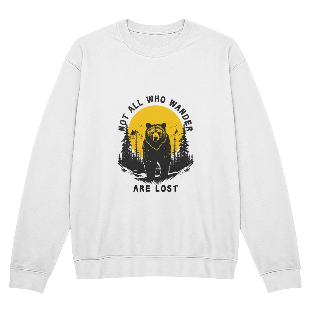 "Not All Who Wander Are Lost" Unisex Crewneck Sweatshirt