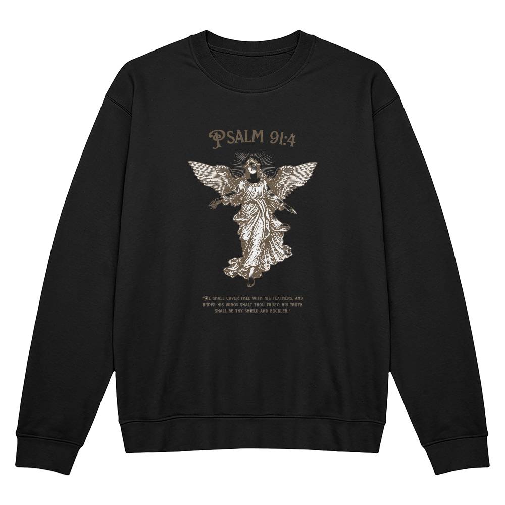 Psalm 91:4 Unisex Crewneck Sweatshirt