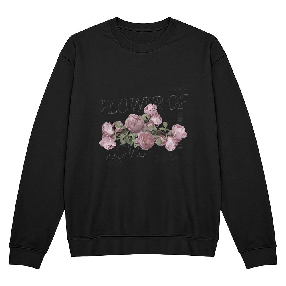 "Flower Of Love Rose" Unisex Crewneck Sweatshirt