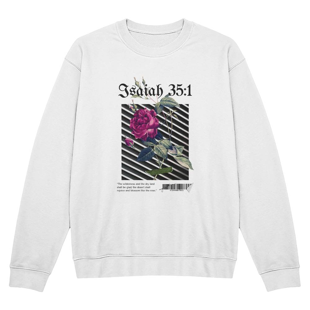Isaiah 35:1 Unisex Crewneck Sweatshirt