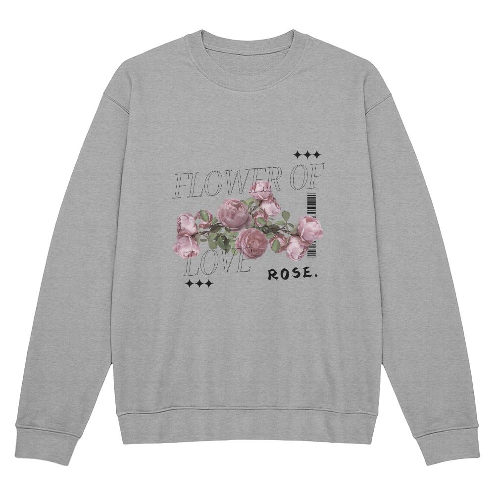 "Flower Of Love Rose" Unisex Crewneck Sweatshirt