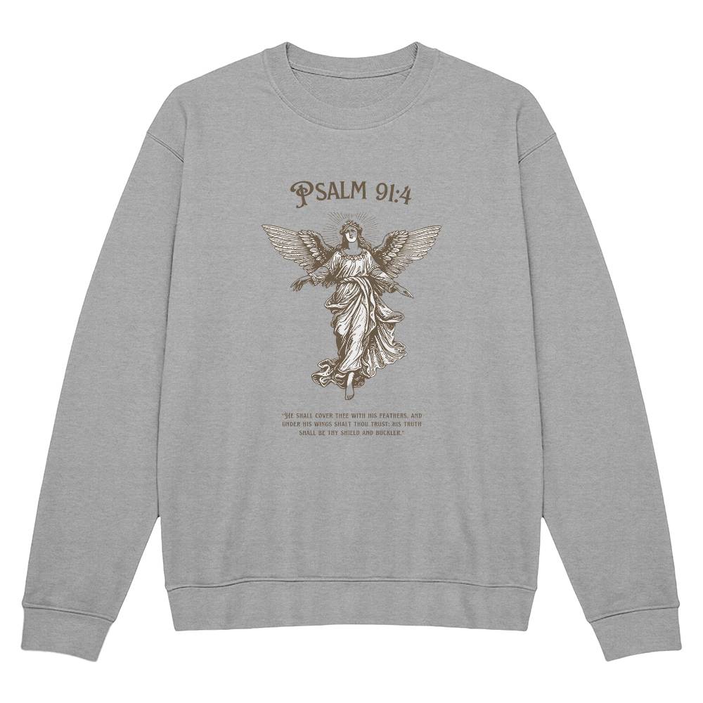 Psalm 91:4 Unisex Crewneck Sweatshirt