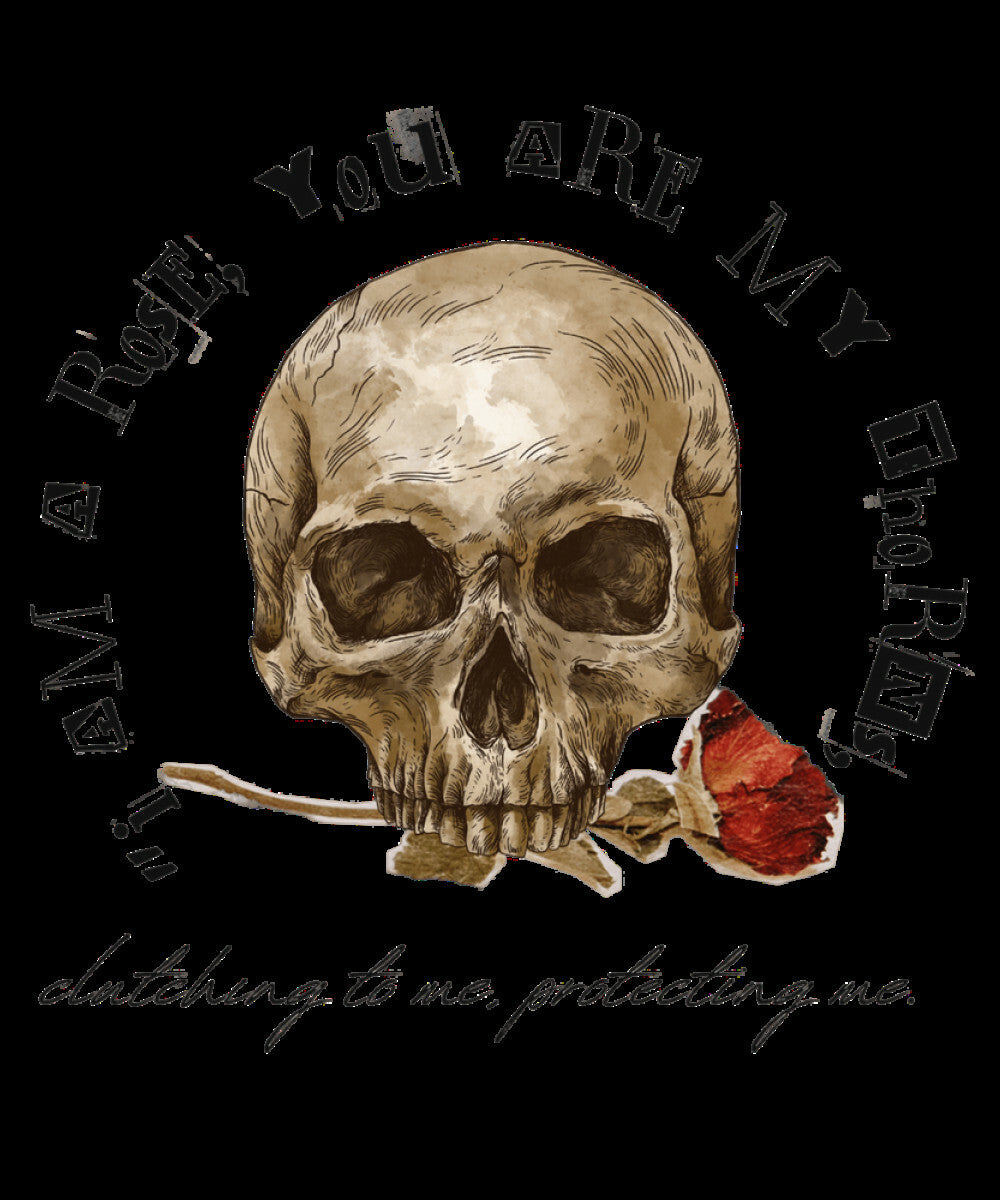 "I Am A Rose, You Are My Thorns" Woven Blanket