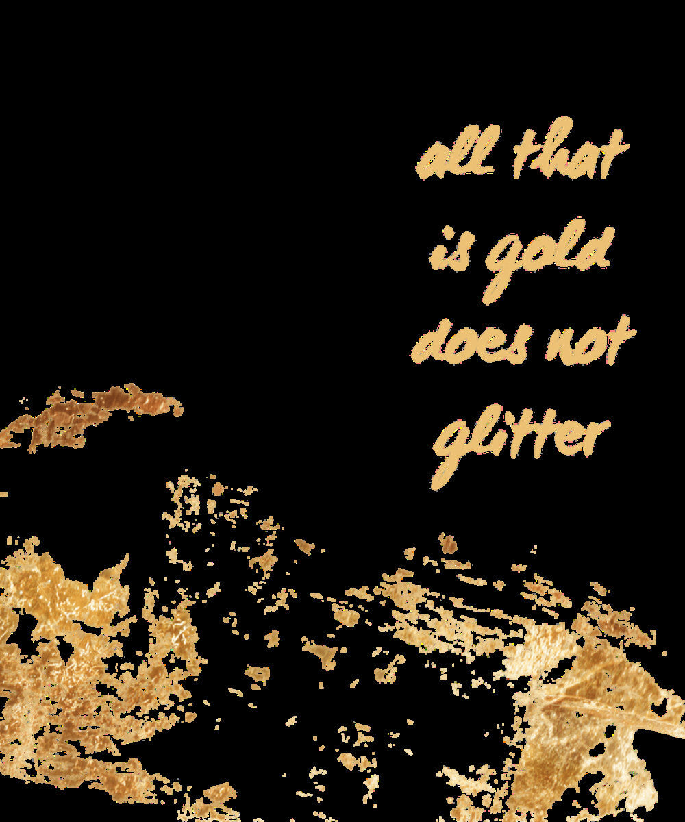 "All That Is Gold Does Not Glitter" Woven Blanket
