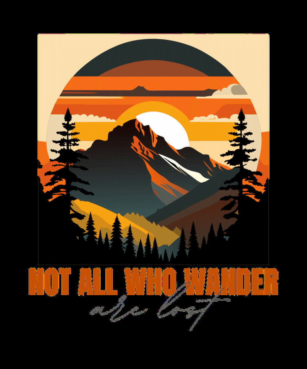 "Not All Who Wander Are Lost" Woven Blanket