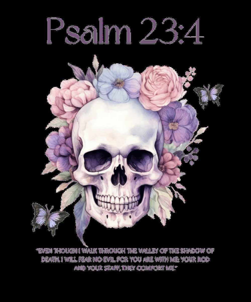 Psalm 23:4 Woven Blanket