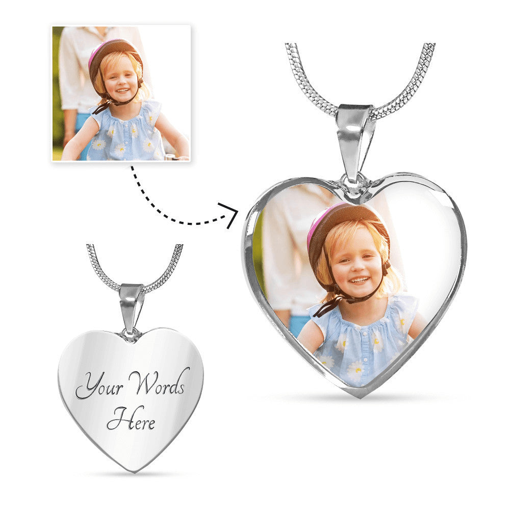 Customized/Personalized Heart Necklace