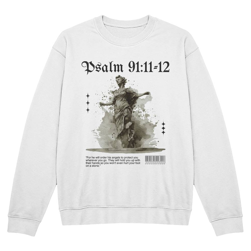 Psalm 91:11-12 Unisex Crewneck Sweatshirt