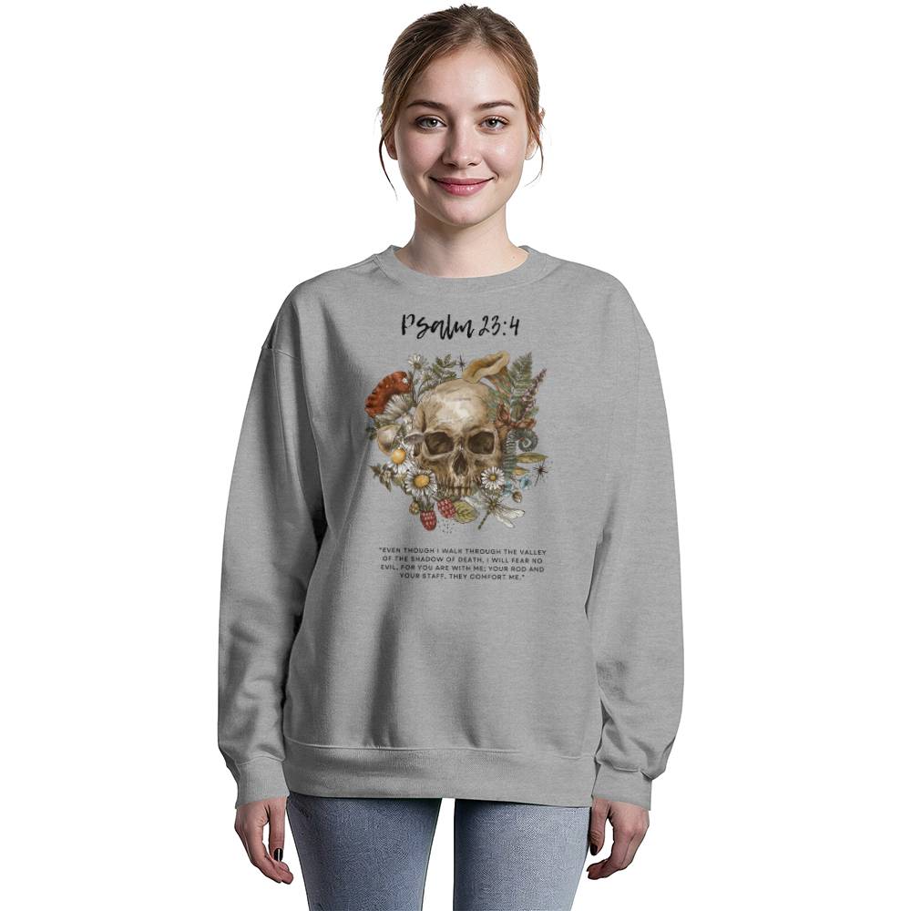 Psalm 23:4 Unisex Crewneck Sweatshirt